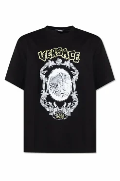 Versace BLACK T-shirt with print