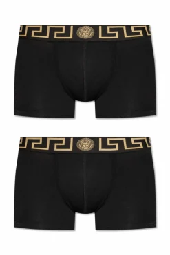 Versace BLACK Two-pack of boxers with logo