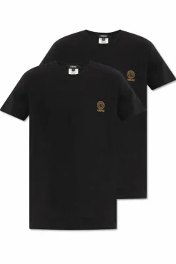 Versace BLACK ‘Underwear’ collection T-shirt 2-pack