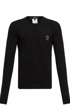 Versace BLACK Underwear T-shirt with long sleeves