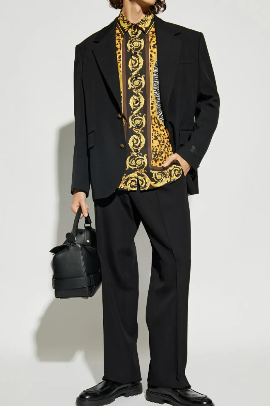 Versace BLACK Wool blazer