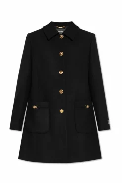 Versace BLACK Wool coat