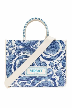 Versace BLUE 'Athena Medium' shopper bag