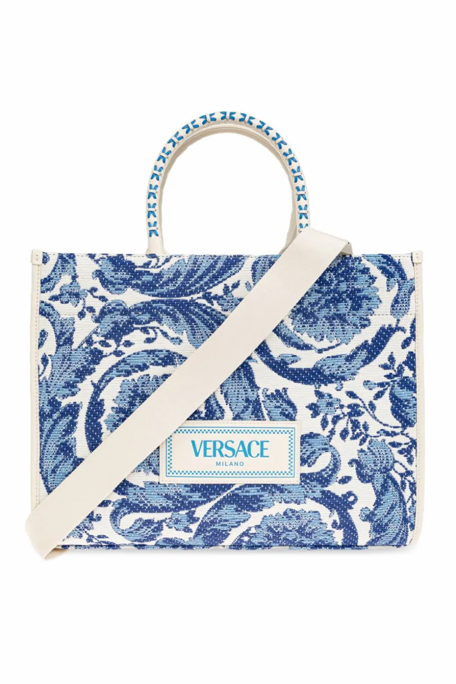 Versace BLUE 'Athena Medium' shopper bag