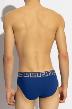 Versace BLUE Briefs with logo
