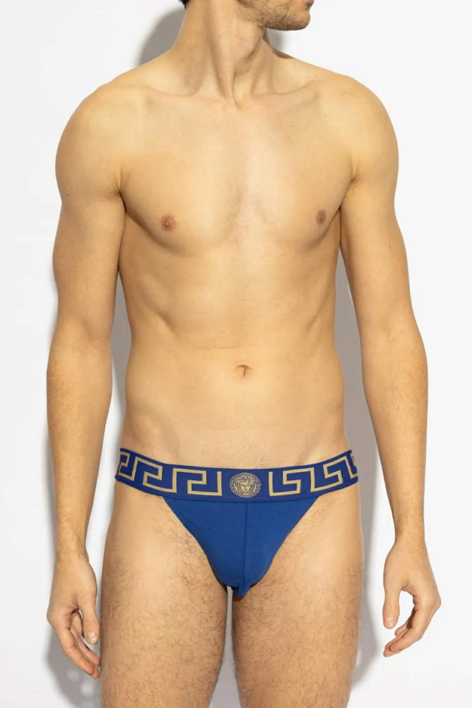 Versace BLUE Cotton 'jockstrap'