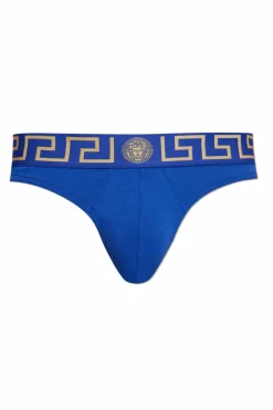 Versace BLUE Cotton Thongs