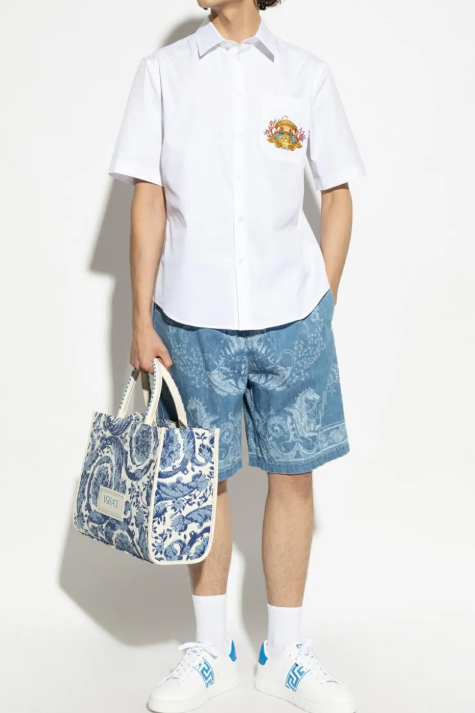 Versace BLUE Denim shorts