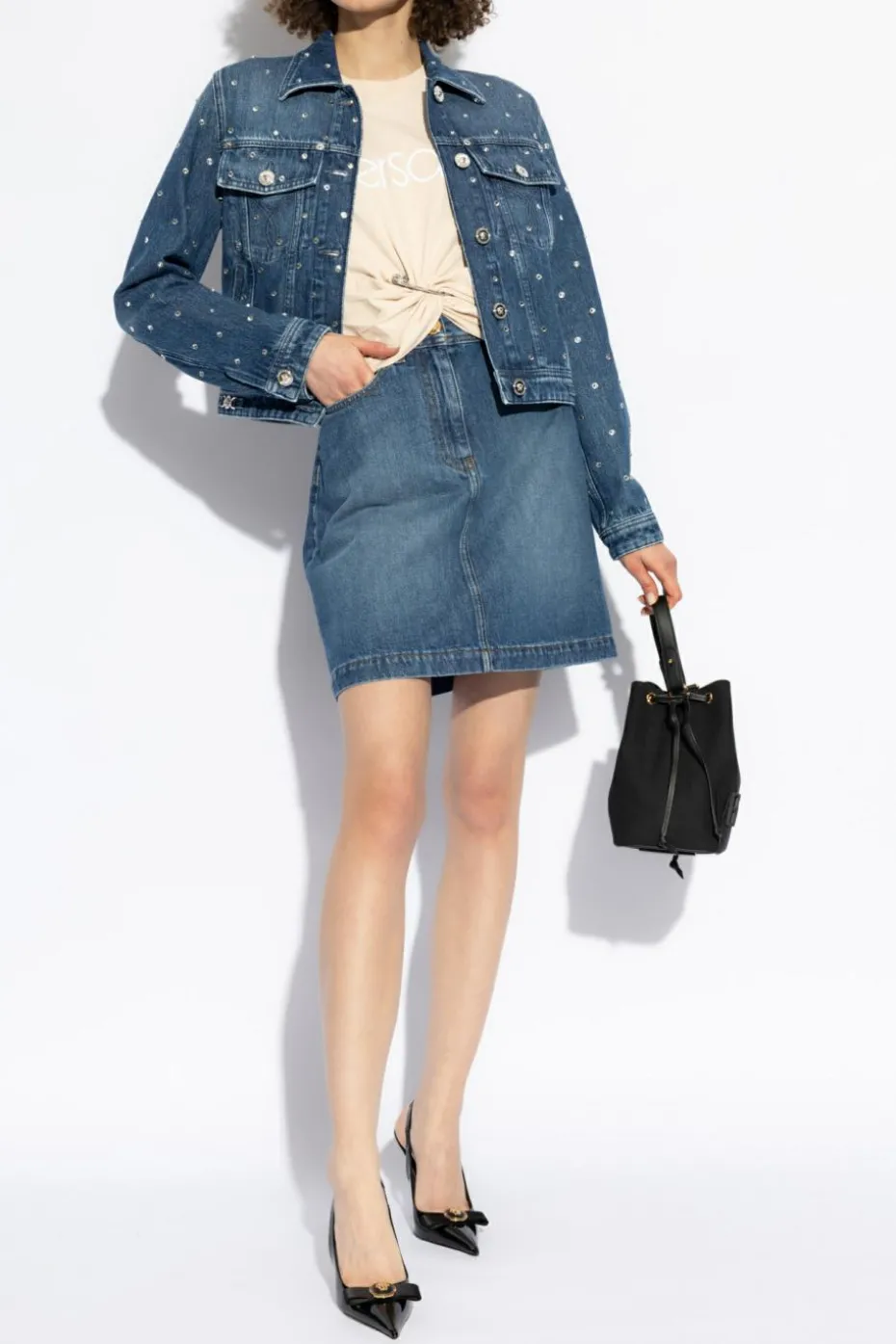 Versace BLUE Denim skirt