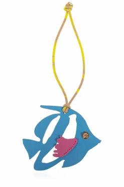 Versace BLUE Fish-shaped keychain