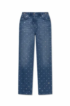 Versace BLUE Jeans with shimmering crystals