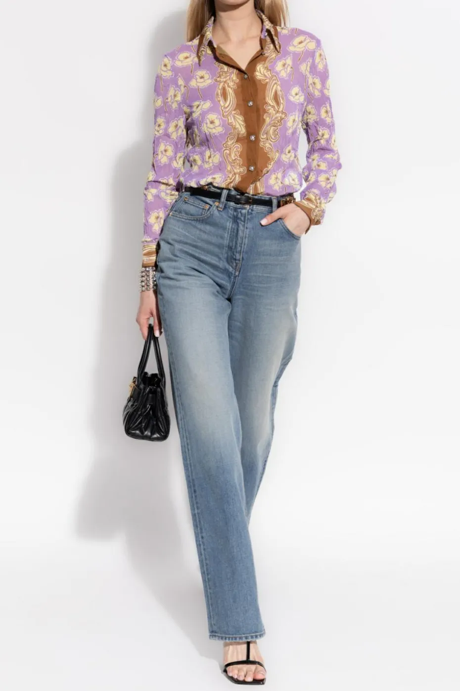 Versace BLUE Jeans with vintage effect
