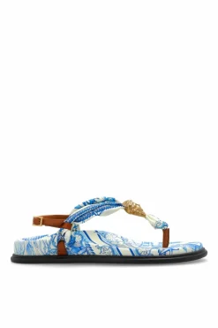 Versace BLUE Sandals with Medusa head