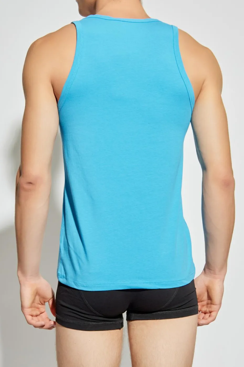 Versace BLUE Sleeveless underwear T-shirt