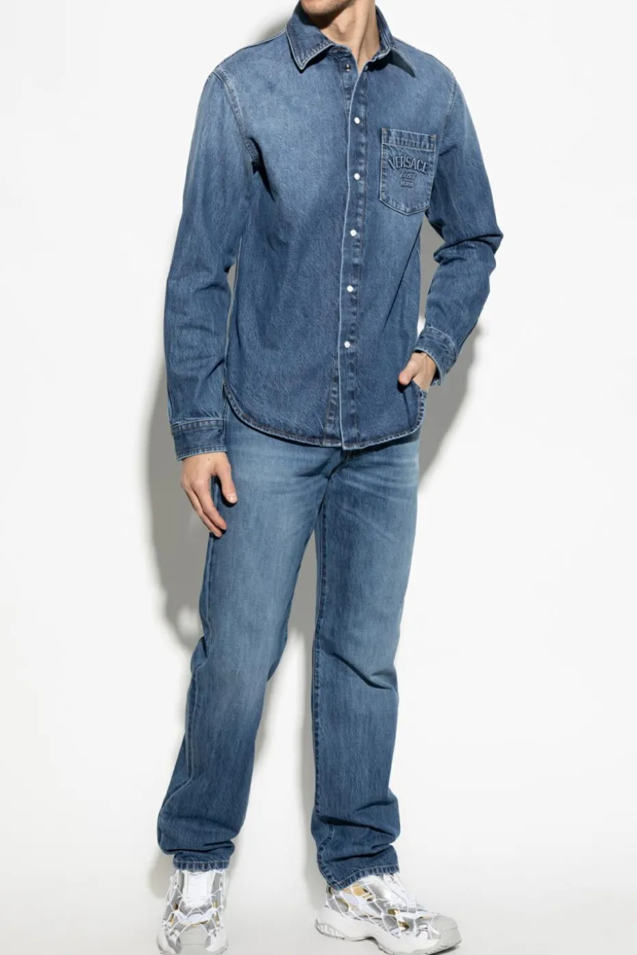 Versace BLUE Straight-leg jeans