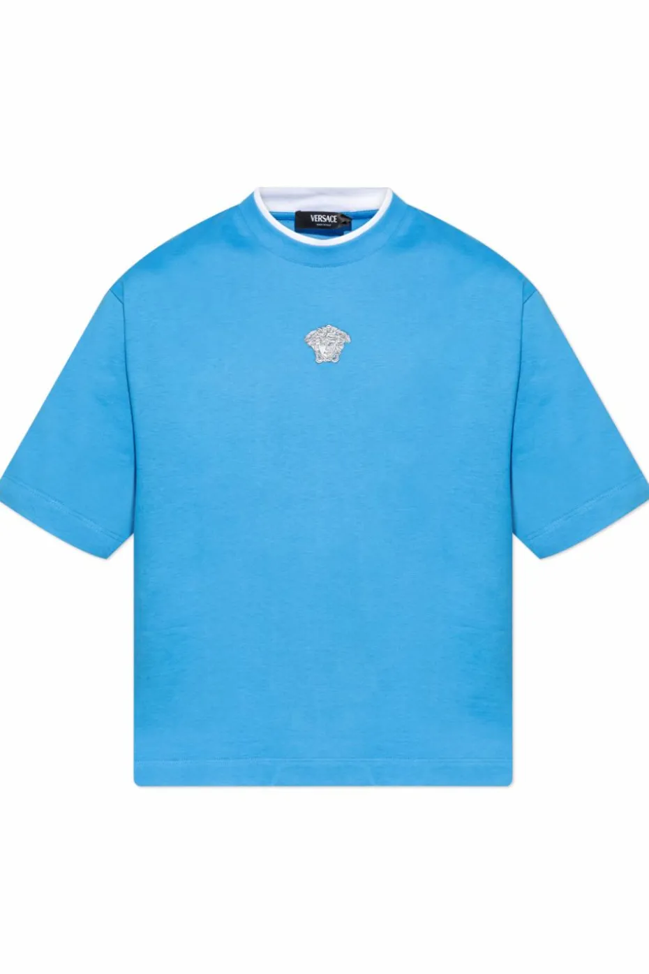 Versace BLUE T-shirt with a characteristic "Medusa" head