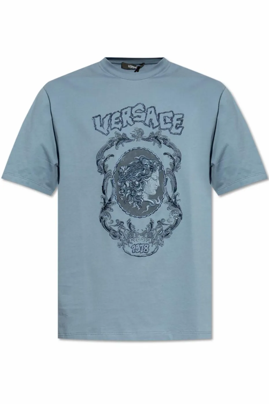 Versace BLUE T-shirt with logo