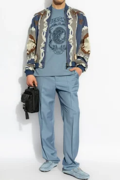 Versace BLUE T-shirt with logo