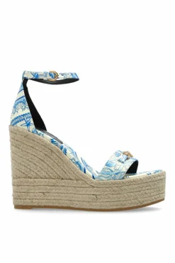 Versace BLUE Wedge sandals