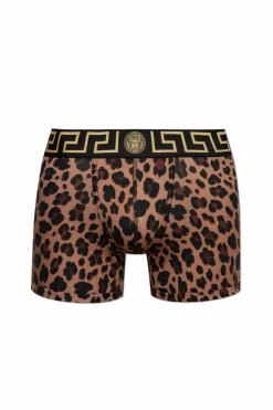 Versace BROWN Animal print boxers