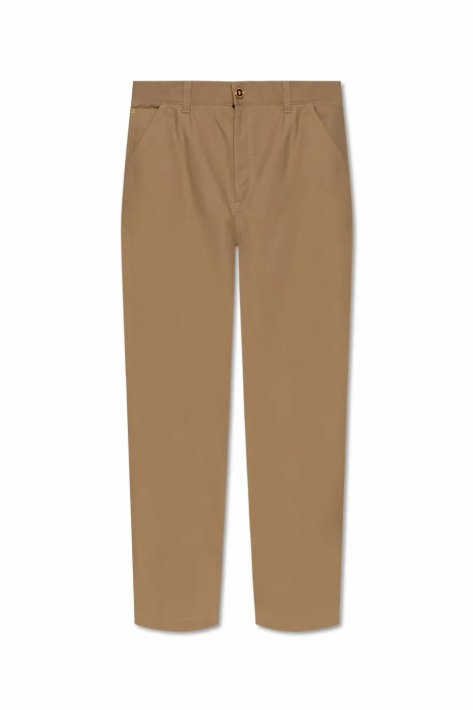 Versace BROWN Cotton trousers with multiple pockets