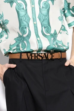 Versace BROWN Leather belt