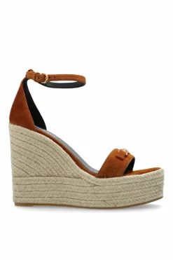 Versace BROWN Wedge sandals
