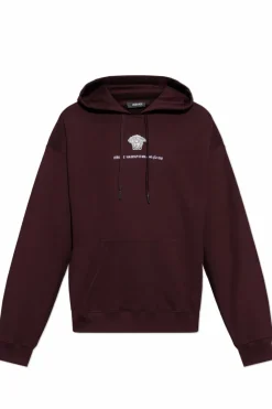 Versace BURGUNDY Sweatshirt with logo