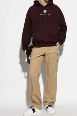 Versace BURGUNDY Sweatshirt with logo