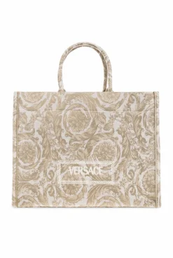 Versace cream āAthena Largeā shopper bag
