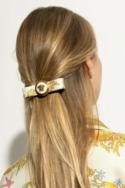 Versace cream Hair clip