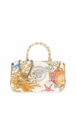 Versace cream Handbag `La Medusa Mini`