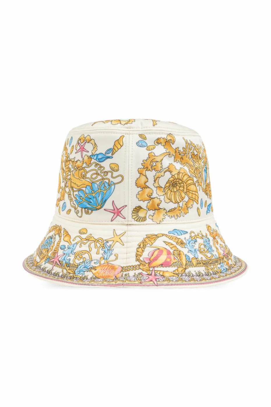 Versace cream Hat with print