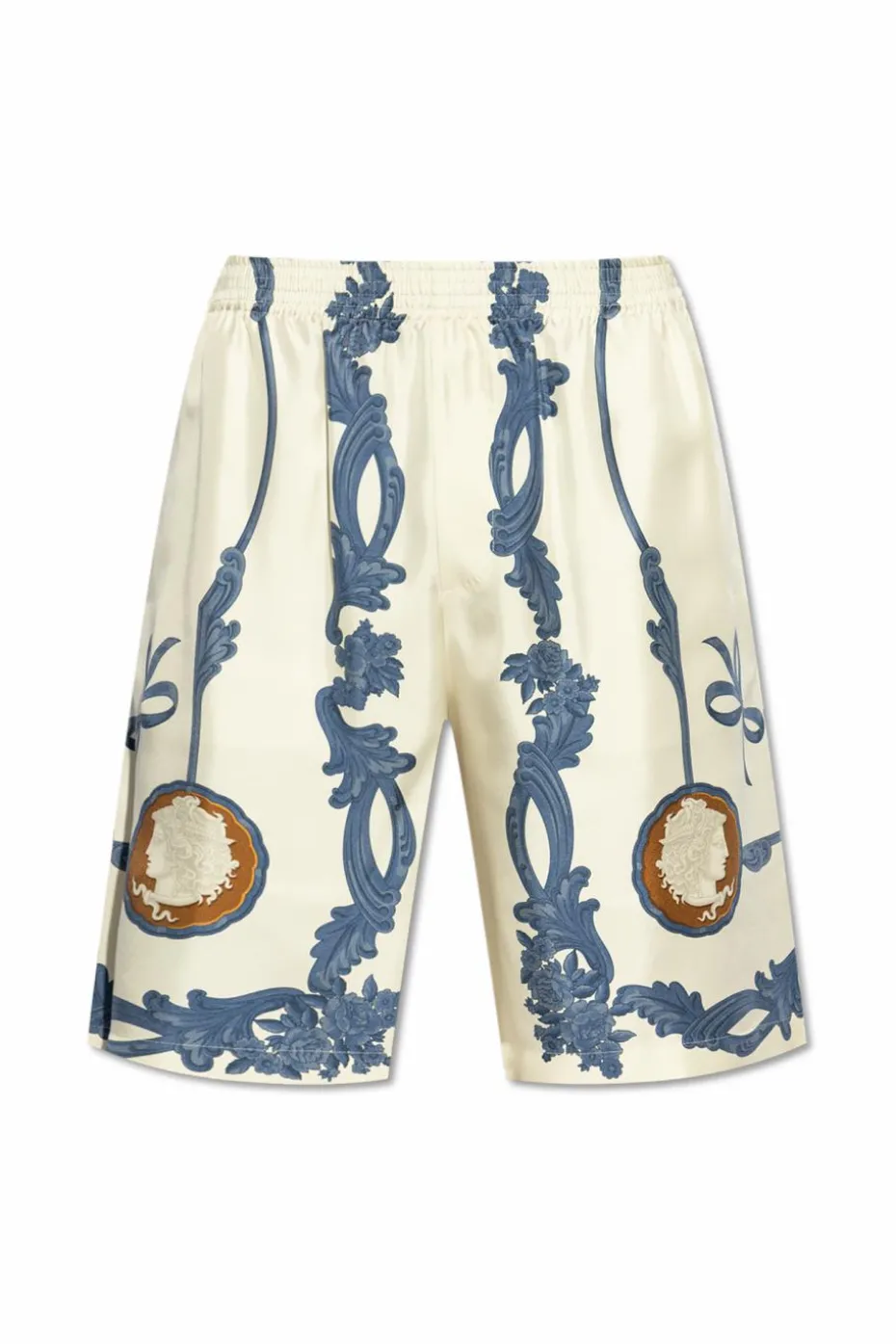 Versace cream Silk shorts