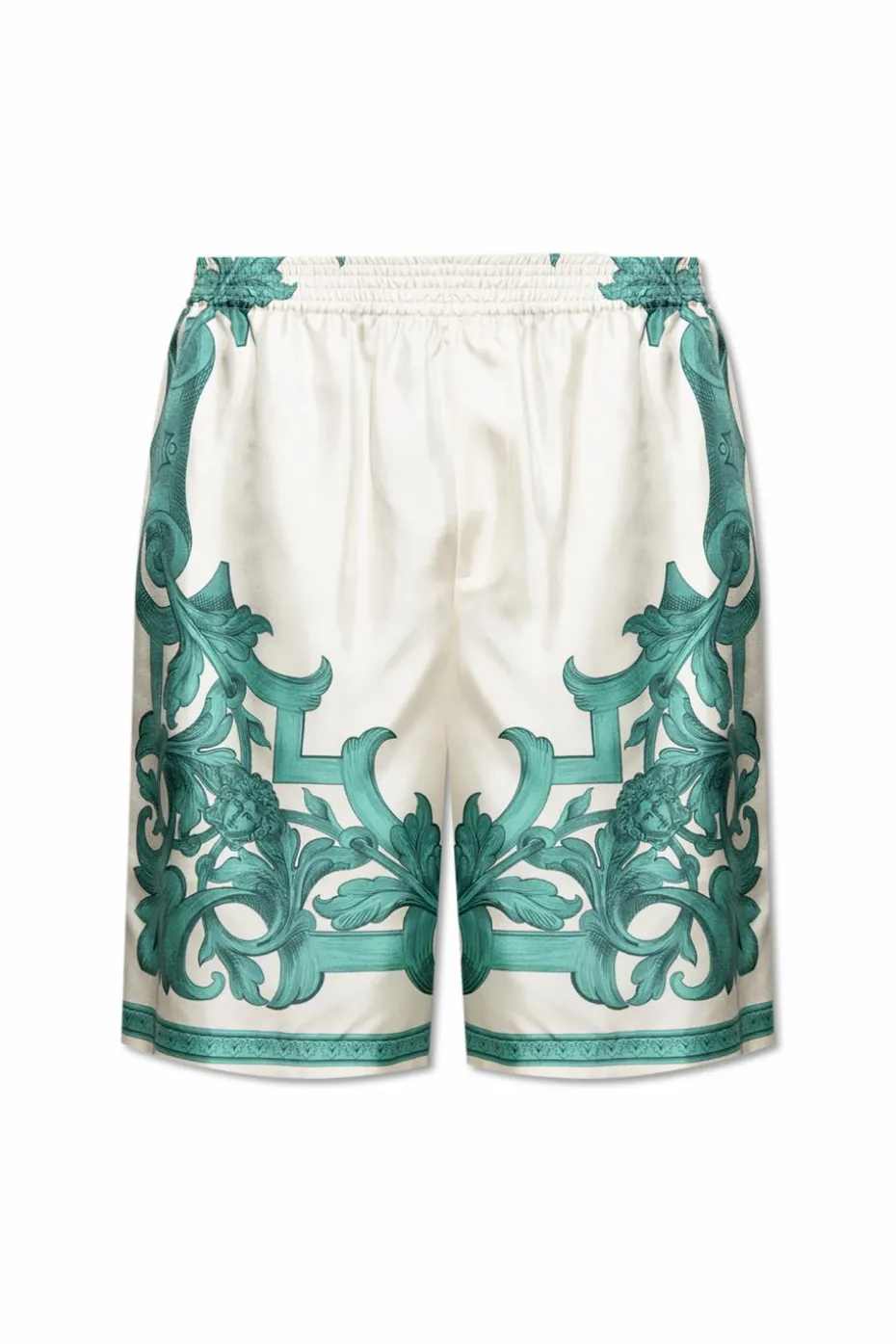 Versace cream Silk shorts