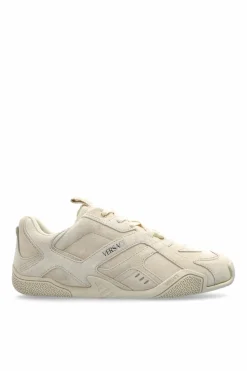Versace cream Suede sports shoes