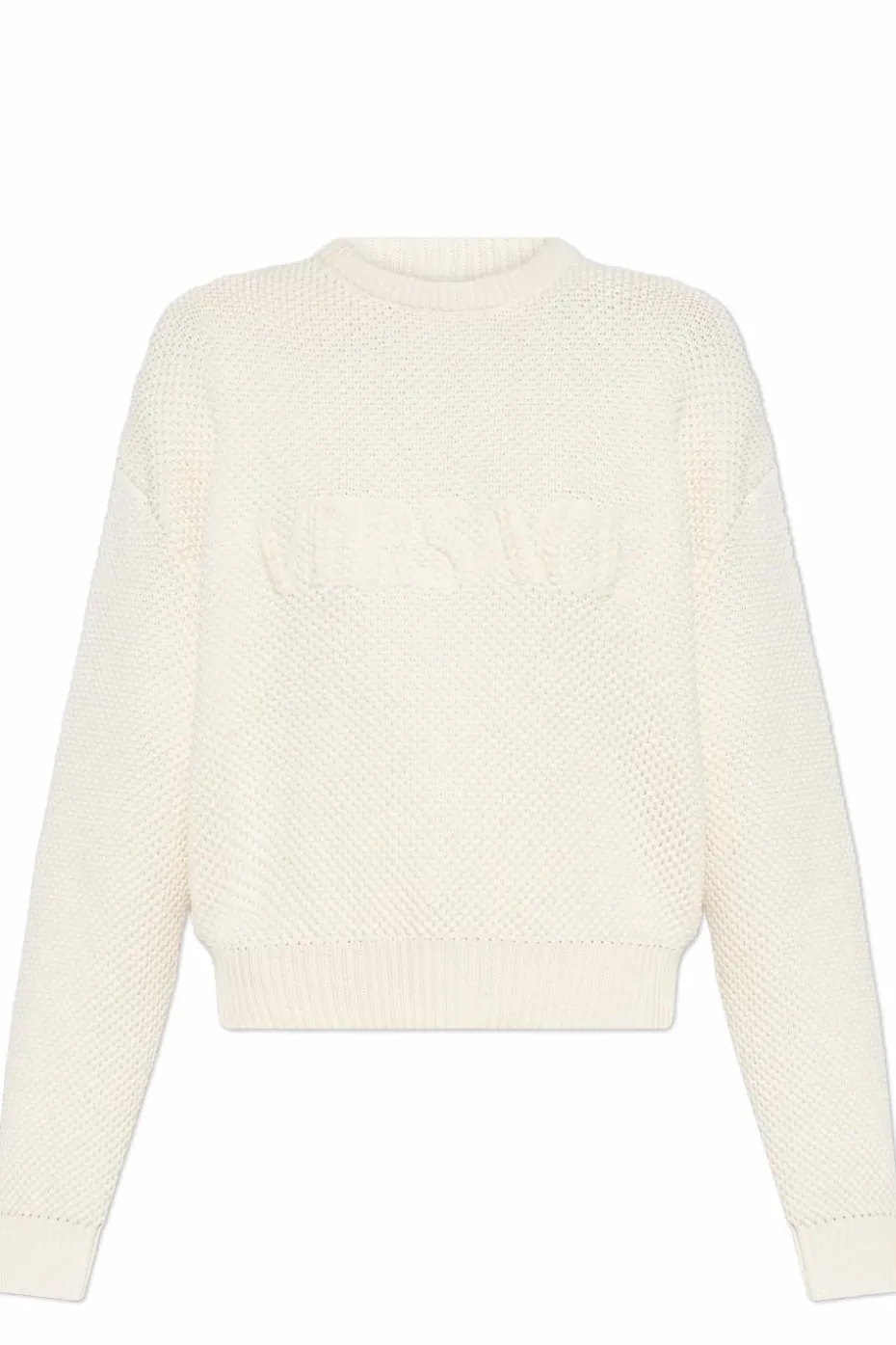 Versace cream Sweater with logo