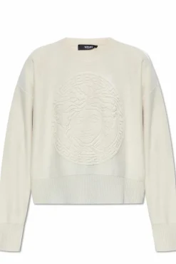 Versace cream Wool sweater