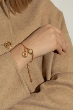 Versace GOLD Bracelet with shimmering crystals