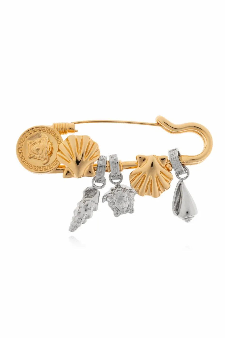 Versace GOLD Brooch with charms