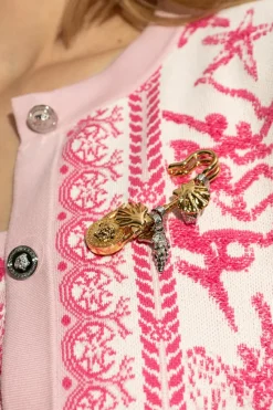 Versace GOLD Brooch with charms