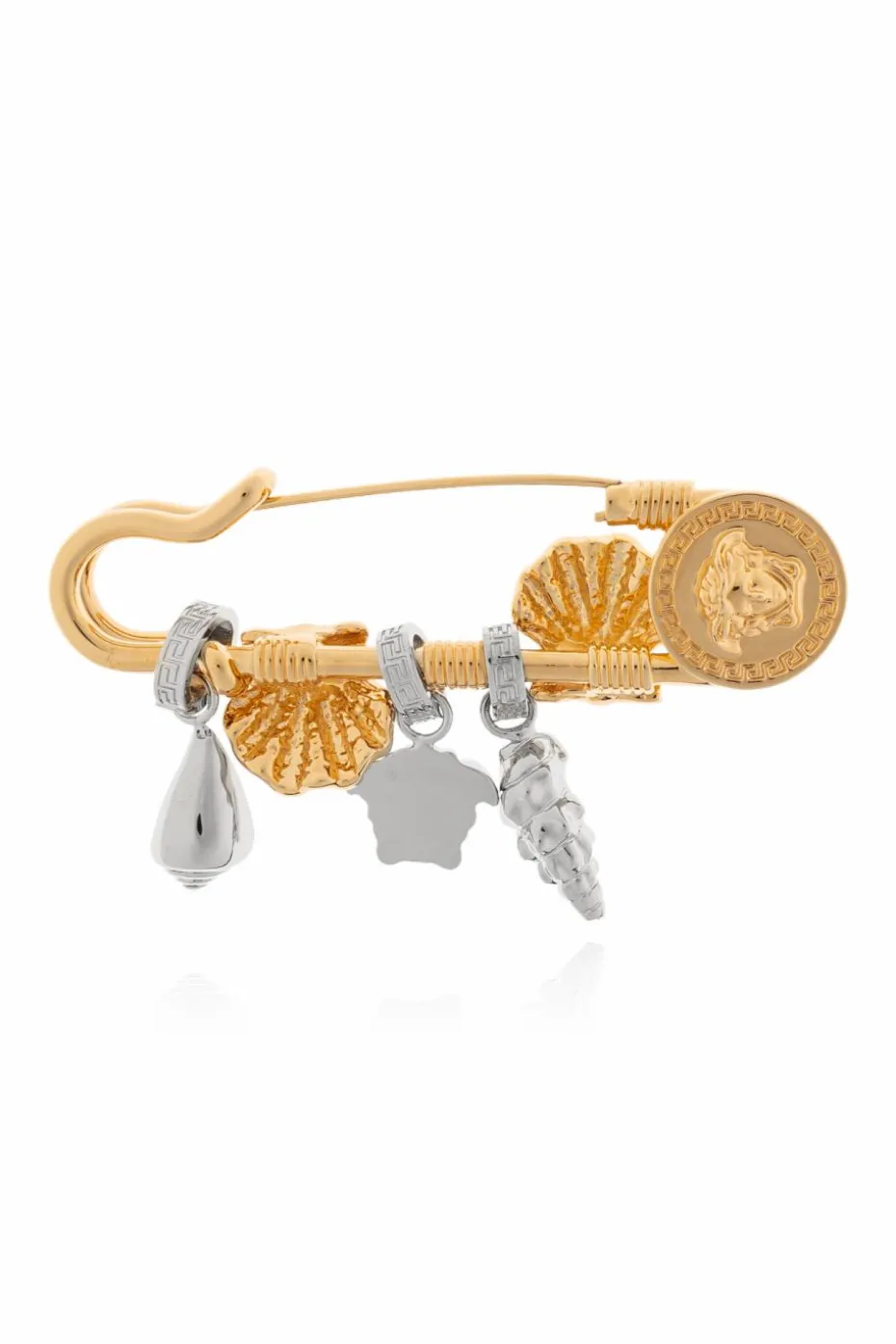 Versace GOLD Brooch with charms