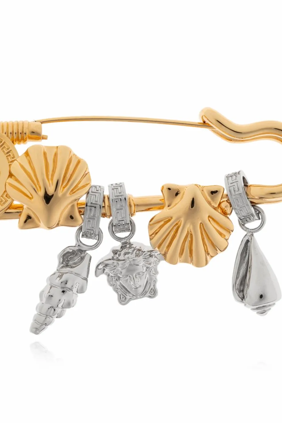 Versace GOLD Brooch with charms