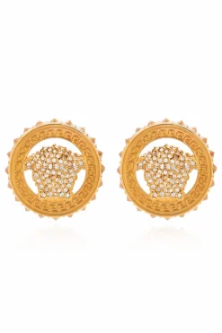 Versace GOLD Earrings with logo