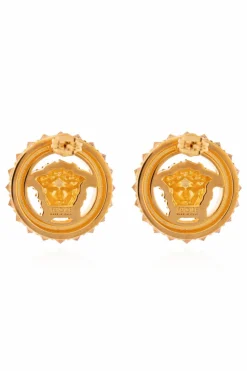Versace GOLD Earrings with logo