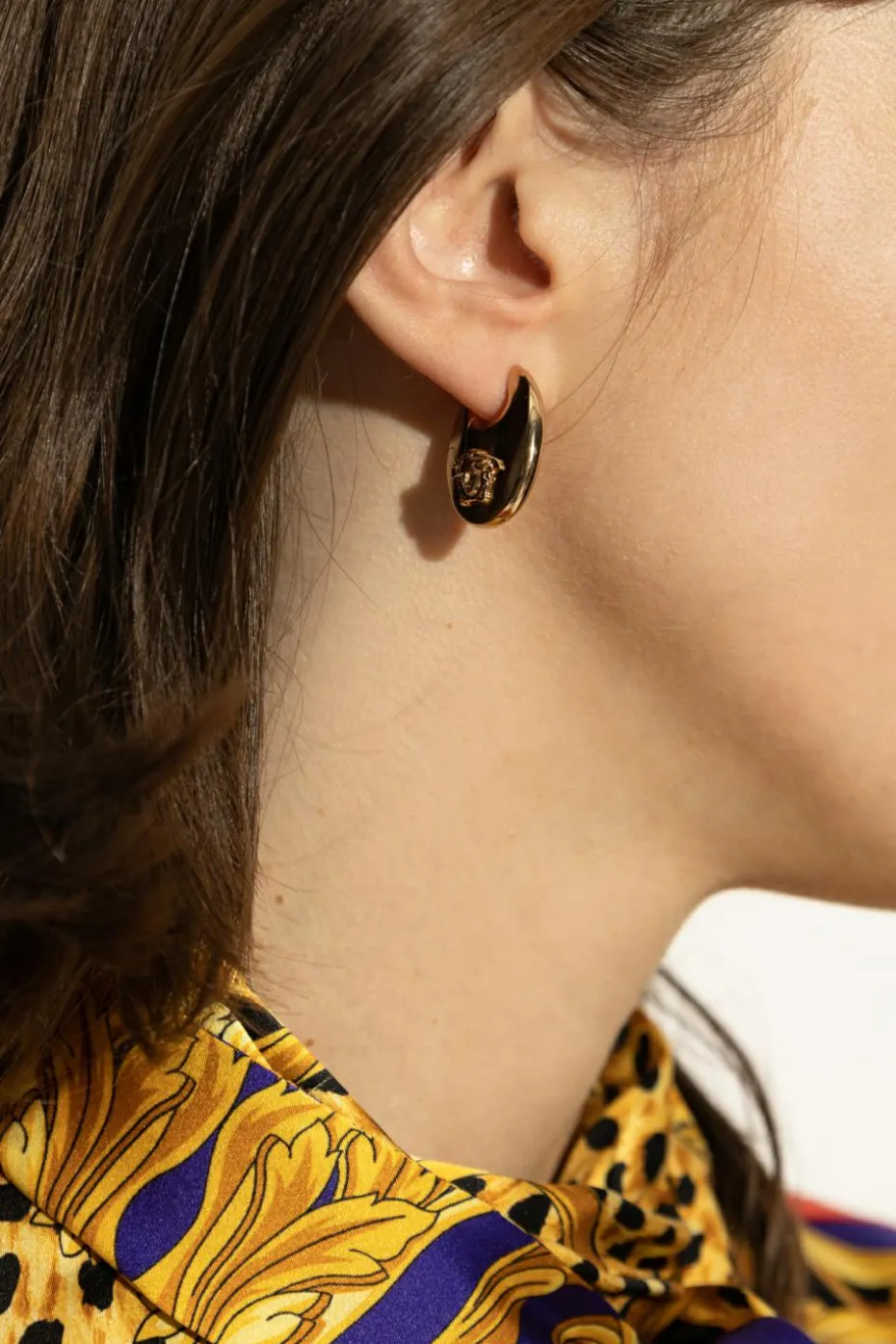Versace GOLD Earrings with logo