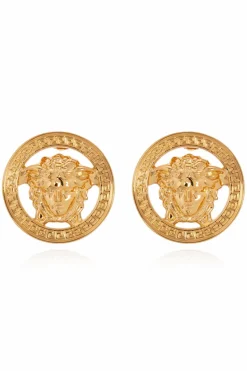 Versace GOLD Earrings with logo