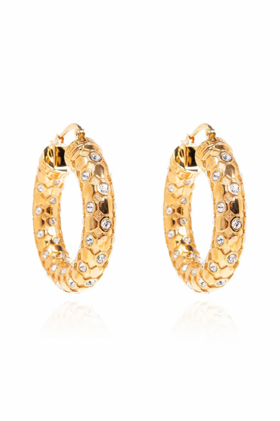 Versace GOLD Earrings with shimmering crystals