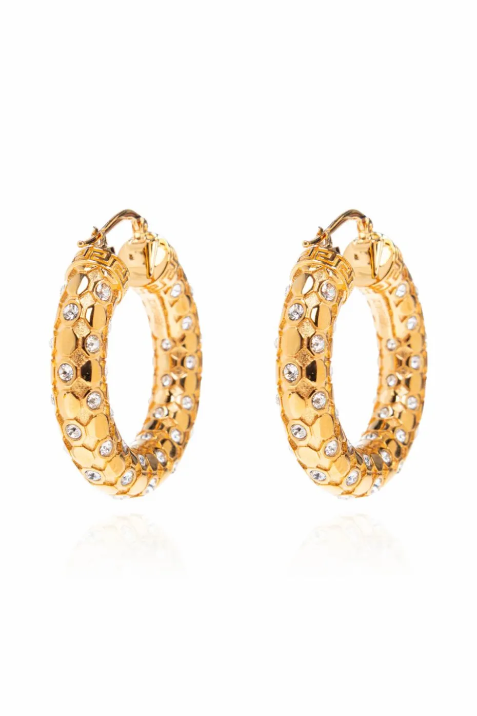 Versace GOLD Earrings with shimmering crystals