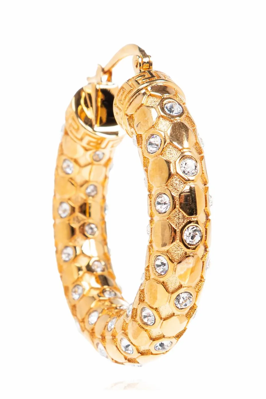 Versace GOLD Earrings with shimmering crystals